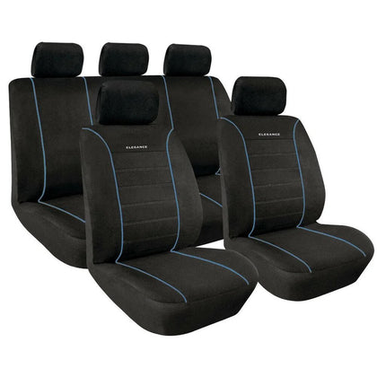 Car Seat Cover Set Lampa Elegance, Black/Blue