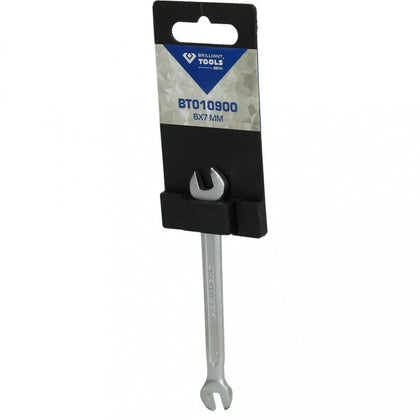 Brilliant Tools Double Open-End Wrench, 6-7mm