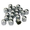 Hexagonal Chromed Steel Nut Covers Lampa, 19mm, 20 pcs