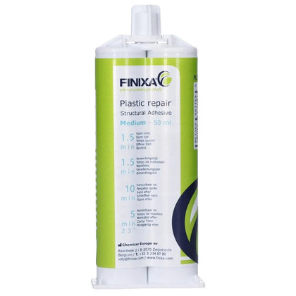 Plastic Repair Structural Adhesive, Finixa, Medium, 50ml