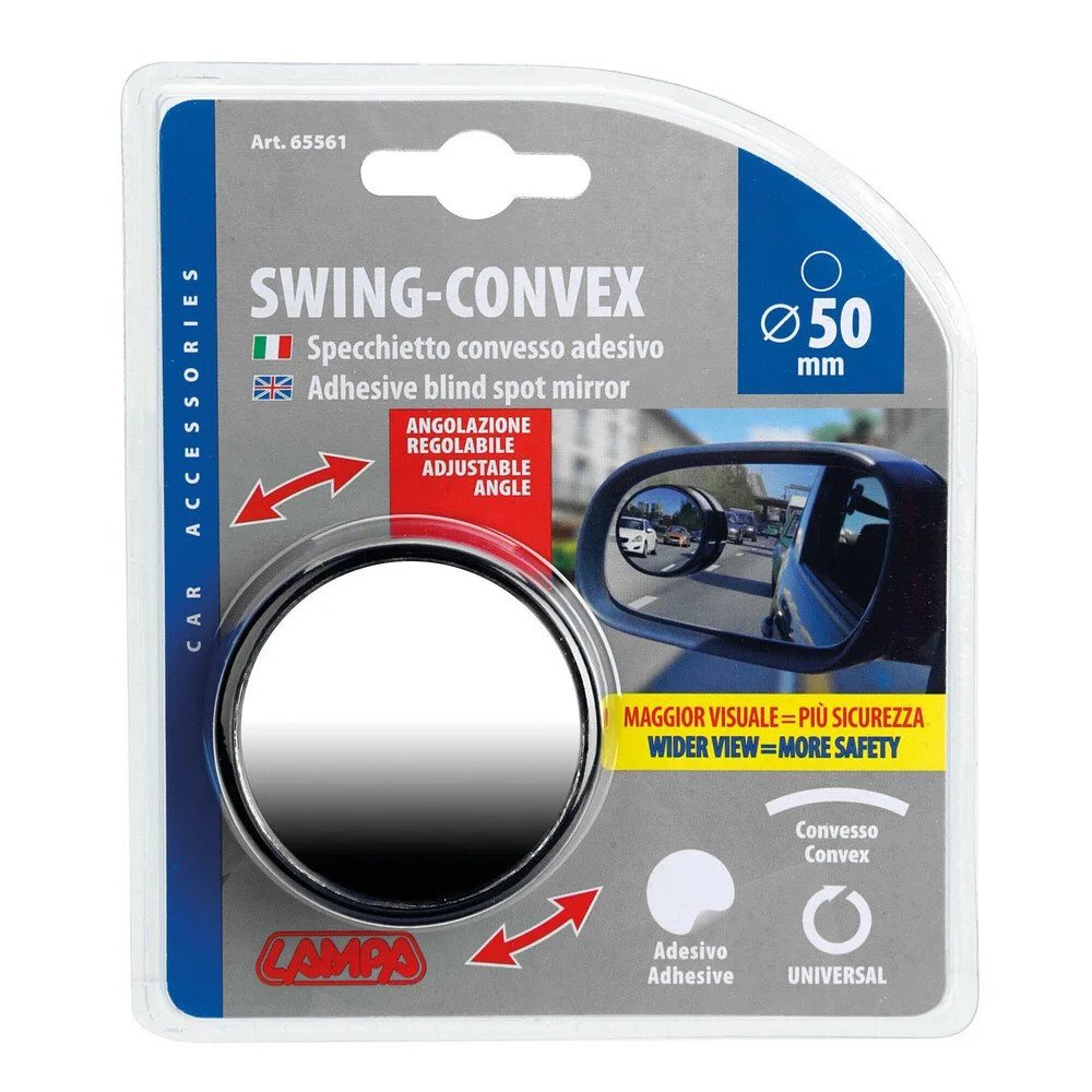 Adhesive Blind Spot Mirror Lampa Swing-Convex, 50mm