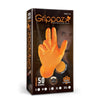 Textured Nitrile Gloves Grippaz, Orange, 50 pcs