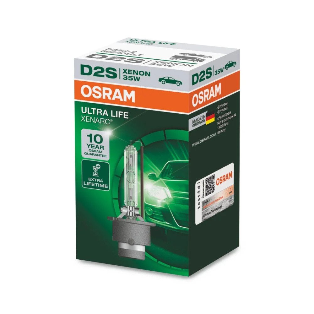 Xenon Bulb Osram Ultra Life D2S, 85V, 35W - 66240ULT - Pro Detailing