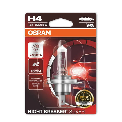 Halogen Bulbs Set Osram Night Breaker Silver 100, 60/55W