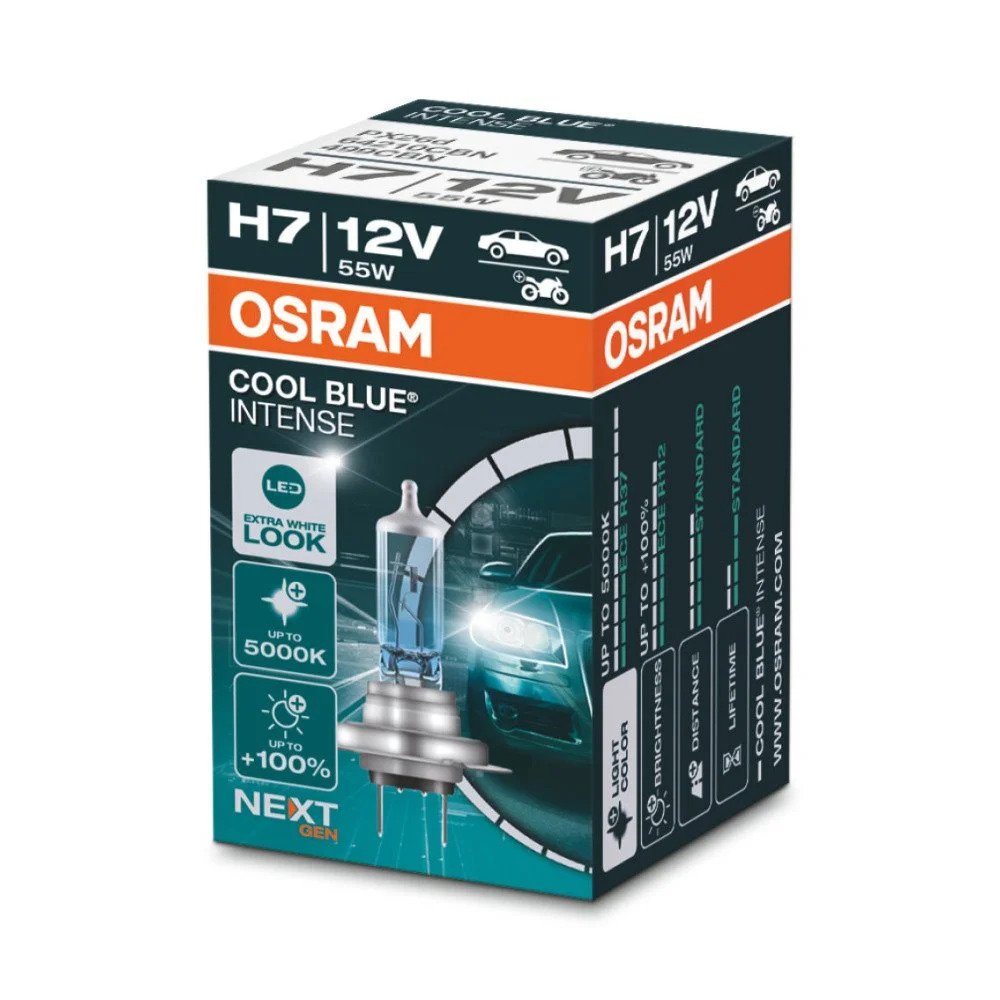 Halogenlampe H7 Osram Cool Blue, 55W - 64210CBN - Pro Detailing