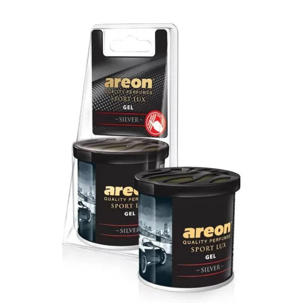 Car Air Freshener Gel Areon Sport Lux, Silver - GSLB02 - Pro Detailing