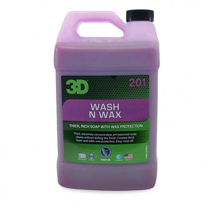 Car Shampoo with Wax 3D Wash N Wax, 3.78L