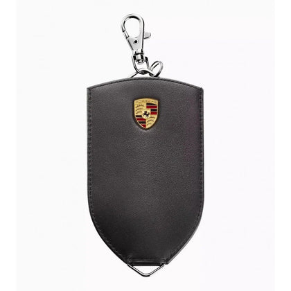 Leather Key Case Porsche, Black