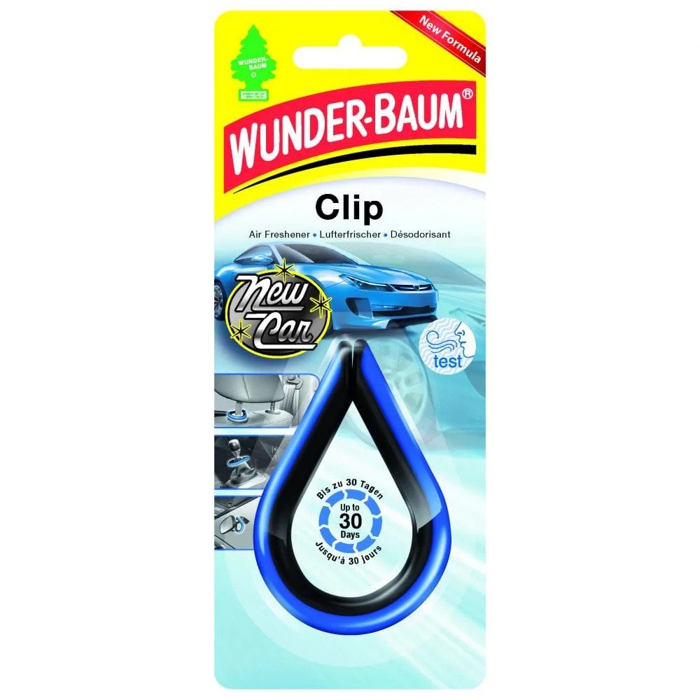 Ambientador para carro Wunder-Baum Clip, carro novo - 97195 - Pro Detailing