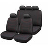 Bottari Curve Seat Covers, Black/Red
