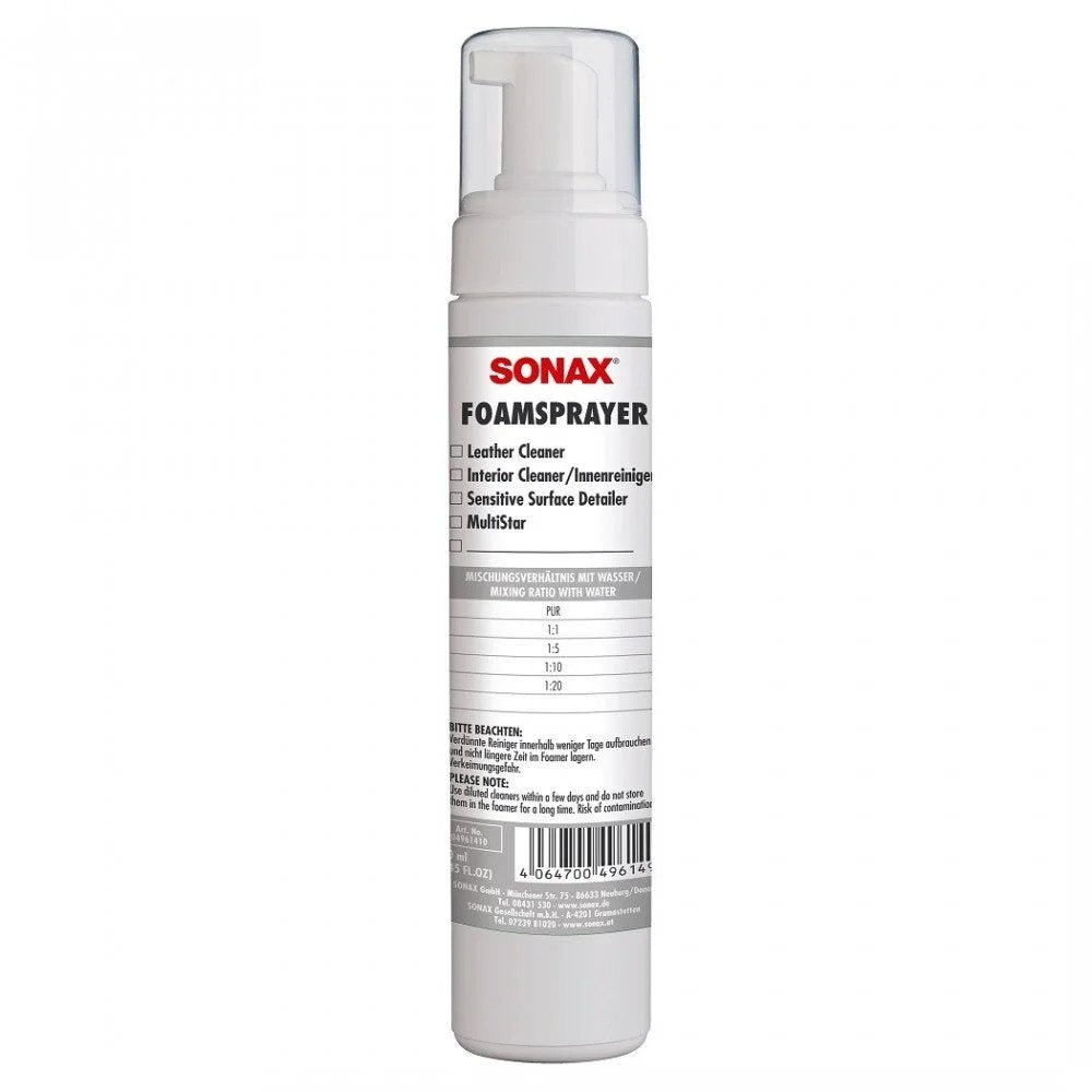 Pulverizador de espuma Sonax, 250ml - 496141 - Pro Detailing