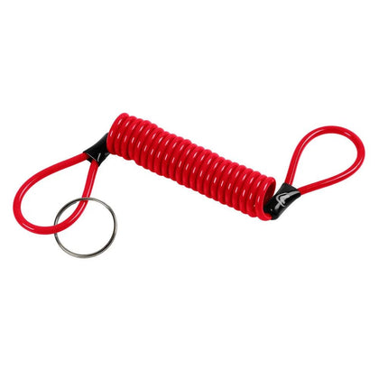 Steel Spiral Cable Lampa Reminder, Red