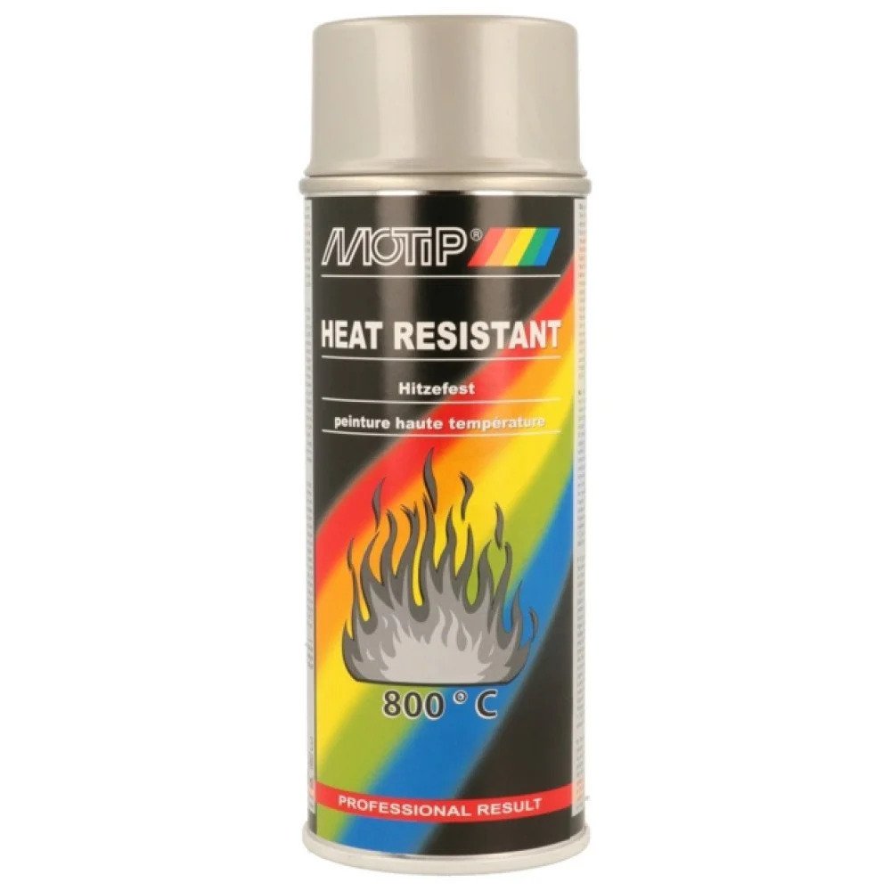 Heat Resistant Paint Spray Motip, Grey, 500ml