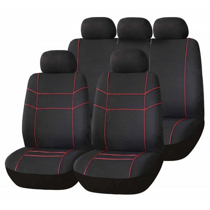 Bottari Vector Seat Covers Set, Black/Red