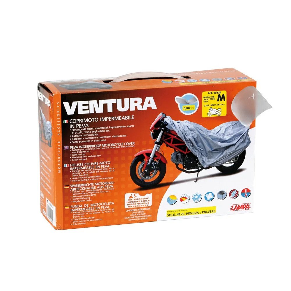 Waterproof Motorcycle Cover Lampa Ventura, Medium - LAM90220 - Pro Detailing