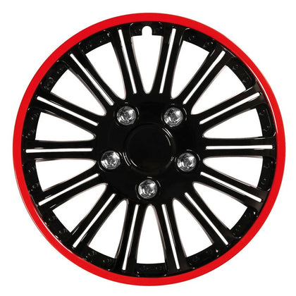 Wheel Covers Lampa X-Treme 16 Inch, Black/Red, Set of 4 pcs