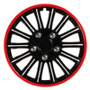 Wheel Covers Lampa X-Treme 16 Inch, Black/Red, Set of 4 pcs