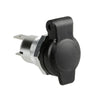 Built-in Aluminium DIN Socket Lampa Flush Mount, 12/24V
