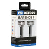 Moto Bar Ends 1 Oxford, Silver, 2 pcs