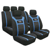 Car Seat Cover Set Lampa High-Gear, Black/Blue
