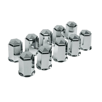ABS Truck Nut-covers Lampa, 32mm, Chrome, 10 pcs