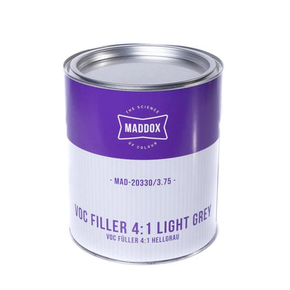 VOC Filler 4:1 Maddox, Light Grey, 3.75L