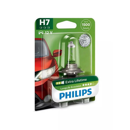 Halogen Bulb H7 Philips LongLife Ecovision, 12V, 55W