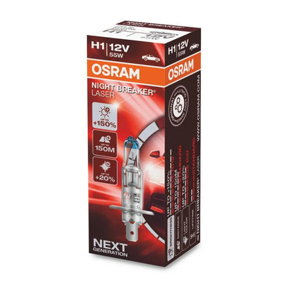 Halogen Bulb H1 Osram Night Breaker 150, 12V, 55W