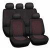 Bottari Spiderweb Seat Cover Set, Black/Red