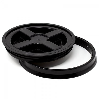 Wash Bucket Cover and Gasket Pro Detailing Gamma Seal Lid, Black
