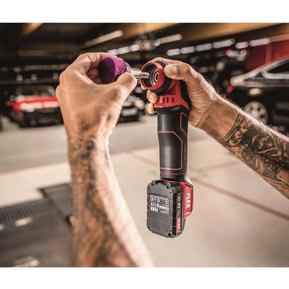 Random Orbital and Rotary Smart Cordless Polisher Kit Flex PXE 80 10.8 EC 2.5 Ah 418102 Pro Detailing