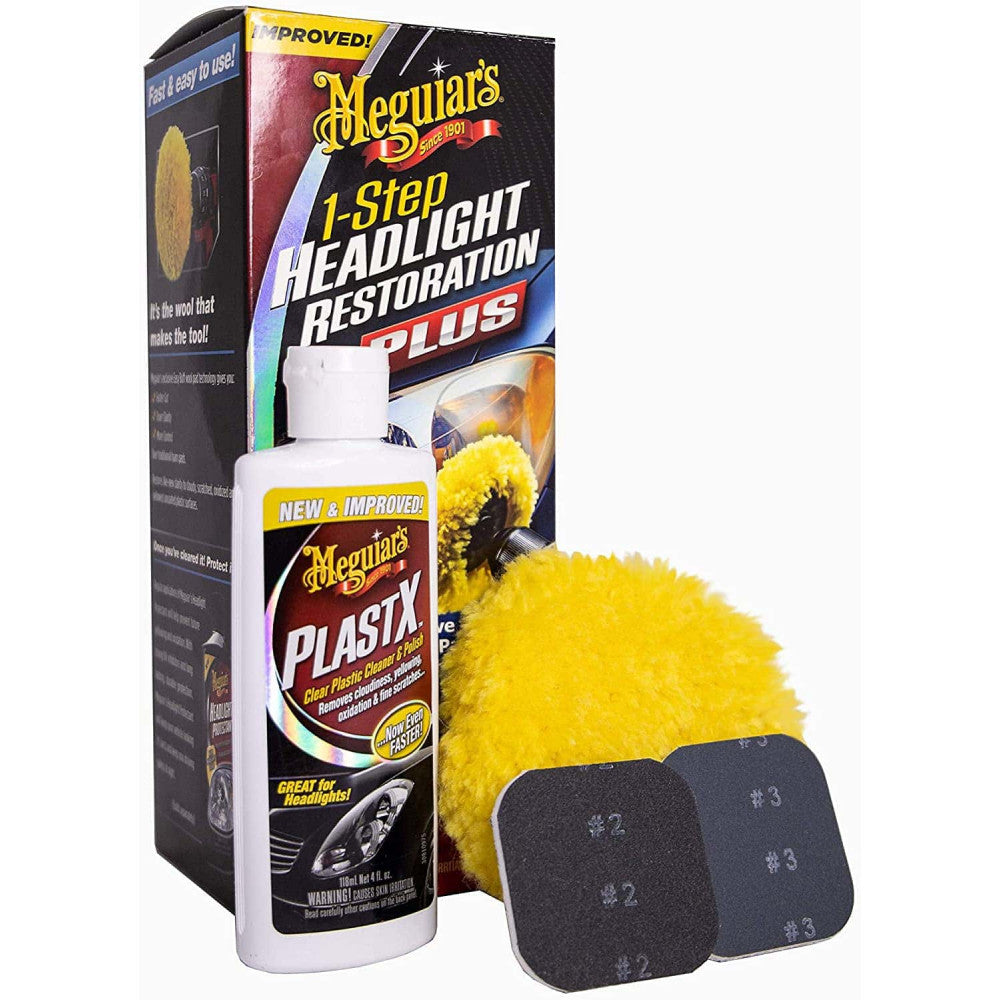 One Step Headlight Restoration Plus Kit Meguiar's - G1900K - Pro