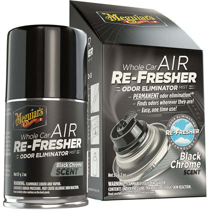 Air Re-Fresher Odor Eliminator Meguiars Black Chrome Scent