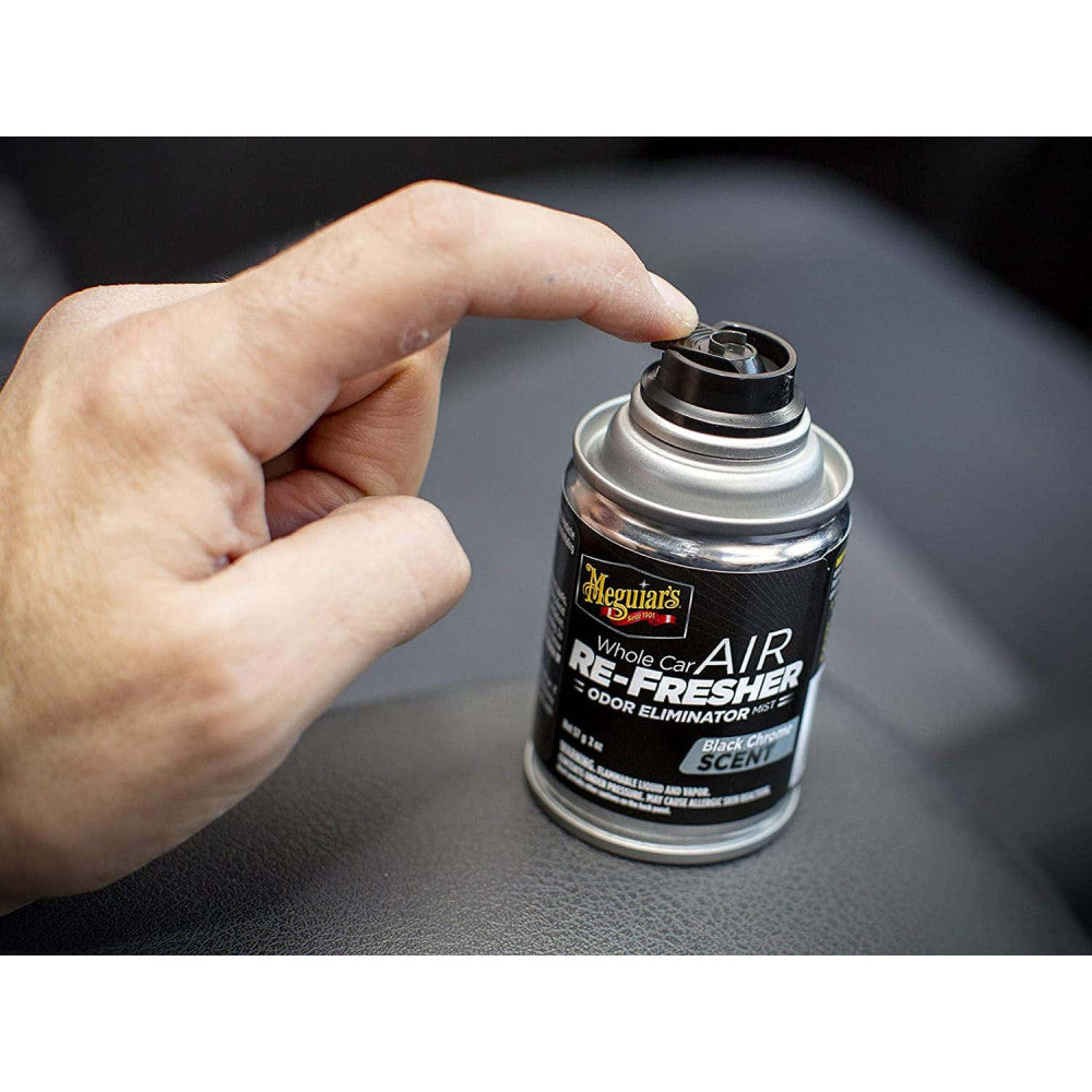 Air Re-Fresher Odor Eliminator Meguiars Black Chrome Scent - G181302 - Pro  Detailing