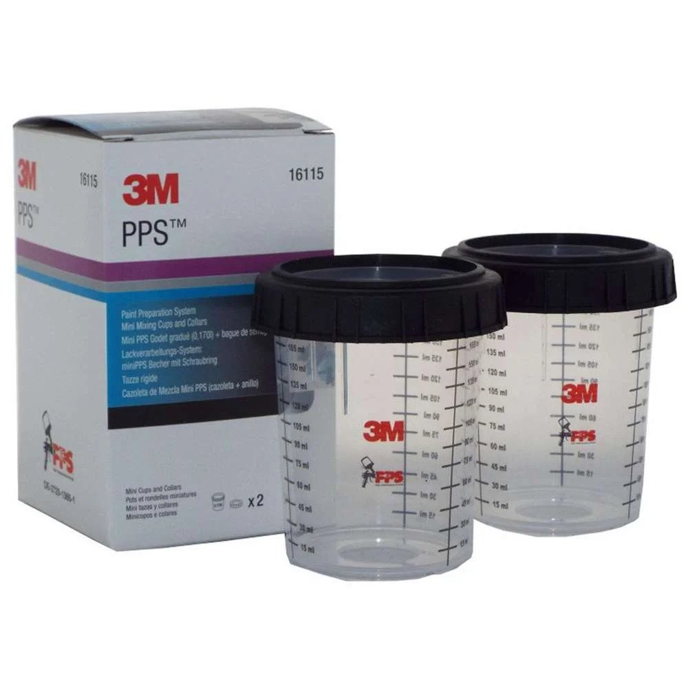 3M PPS Cup and Collar, Standard, 170 ml, 2 pcs - 161153M - Pro Detailing