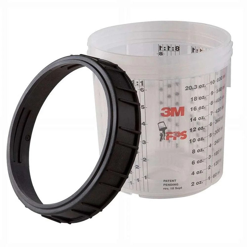 3M PPS Cup and Collar, Standard, 650 ml, 2 pcs