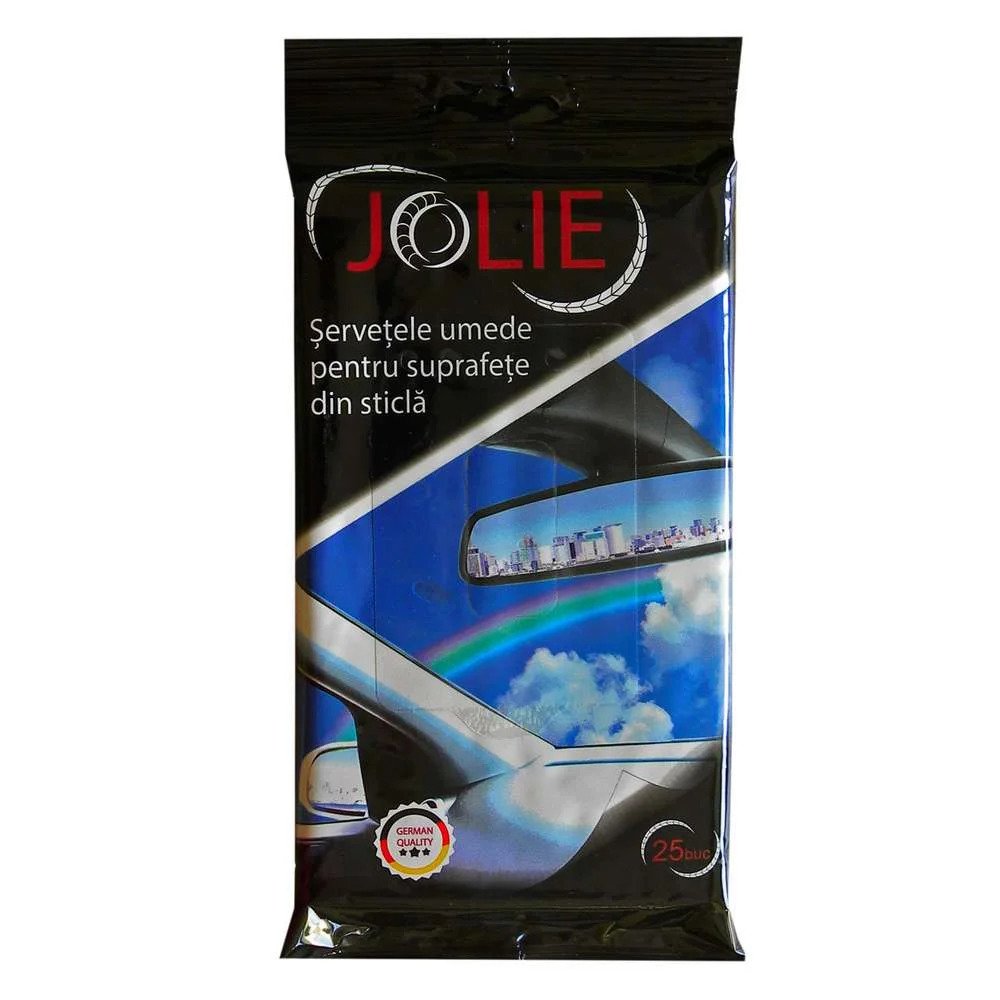 Glass Cleaning Wet Wipes Jolie, 25 pcs