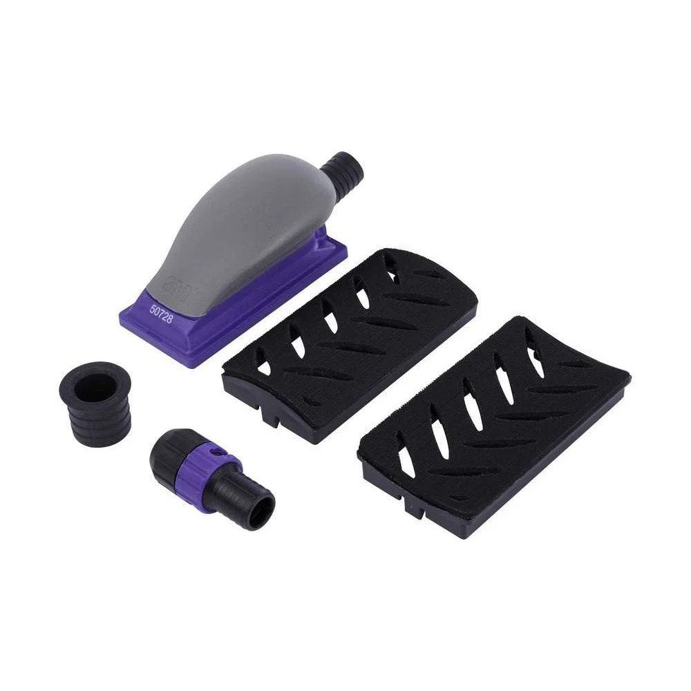 3M Hookit Purple+ Curved Adapter Set Multihole, 70 x 198mm