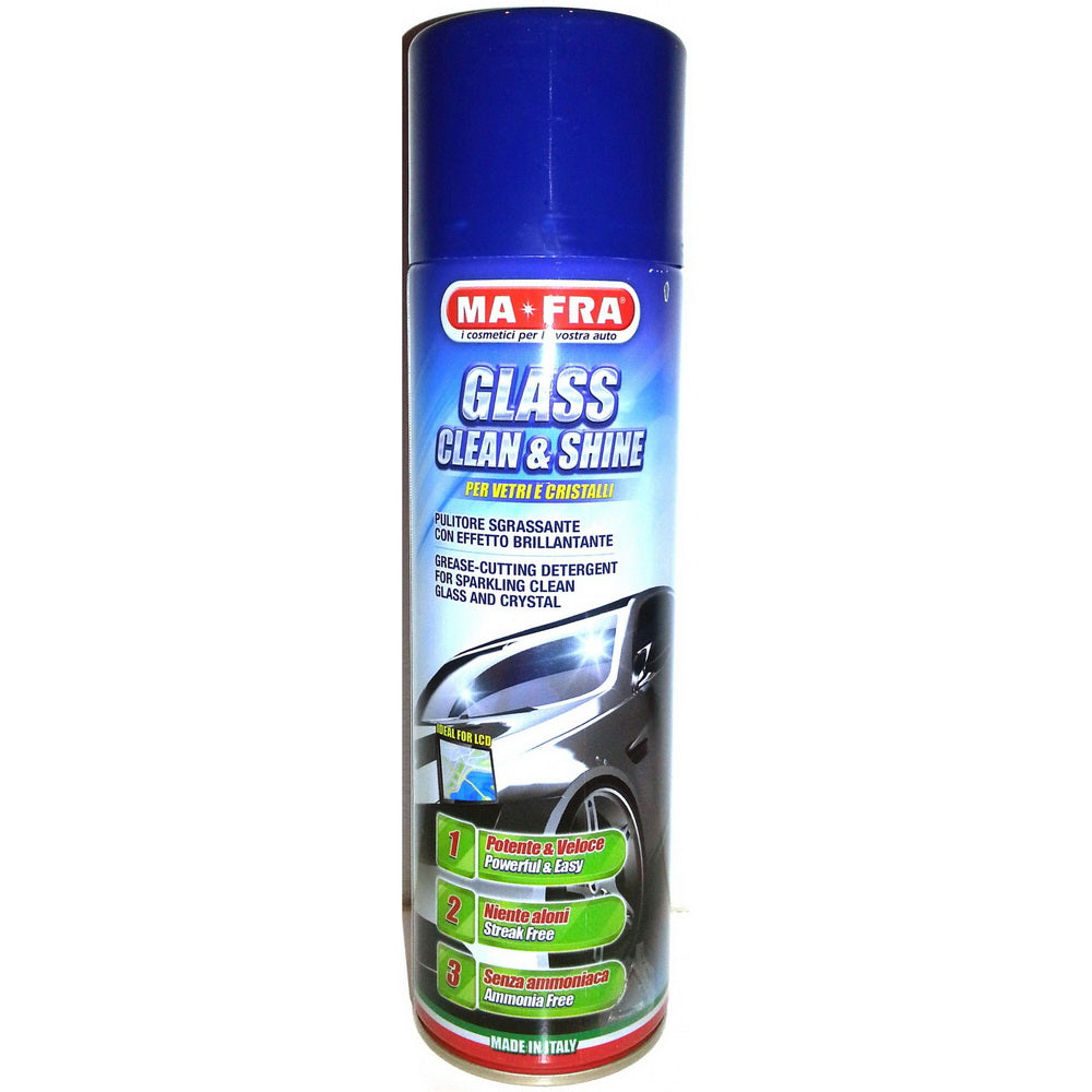 Schiuma Pulisci Vetri Ma-Fra Glass Clean and Shine, 500ml - H0298 - Pro  Detailing