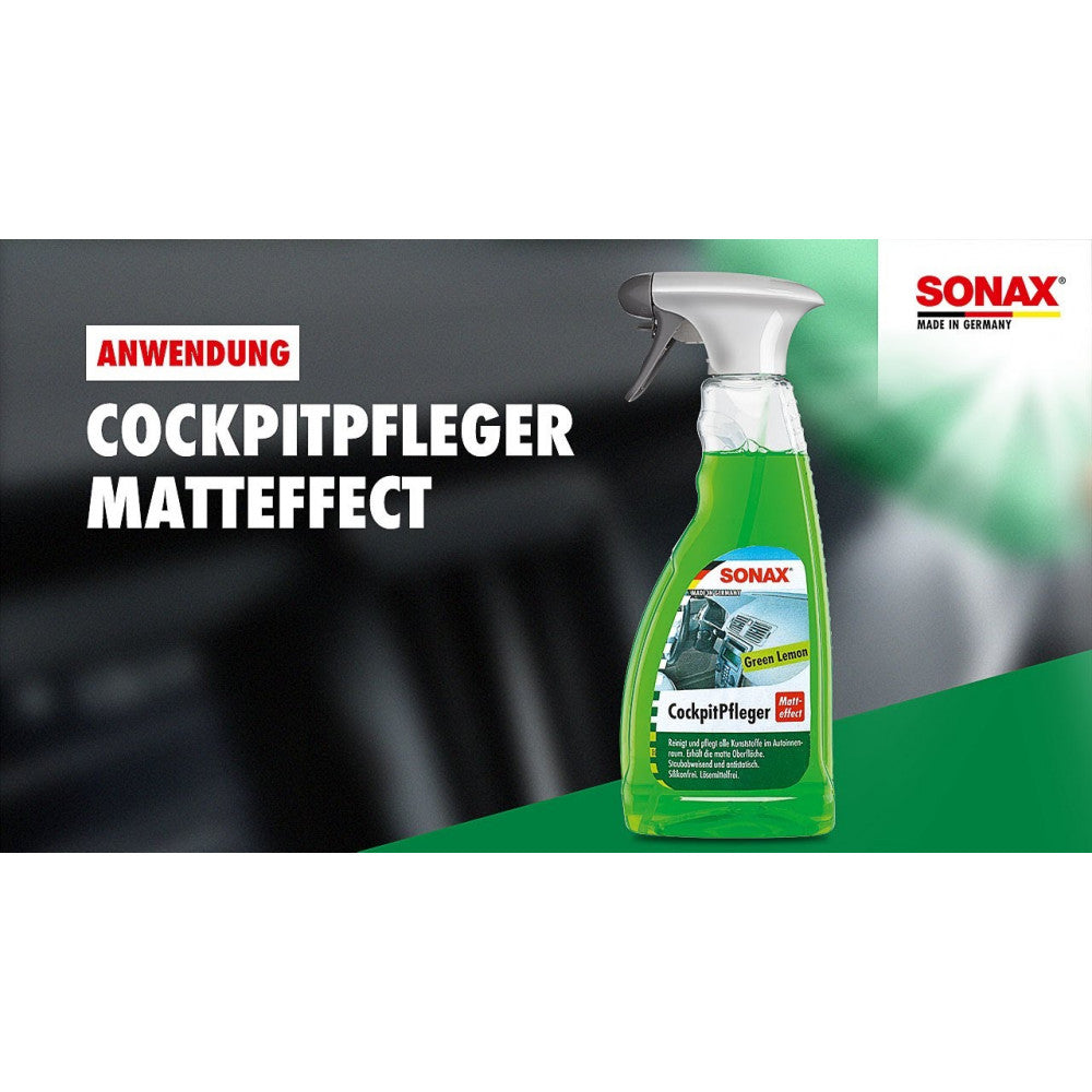 Sonax Cockpit Spray Matt Effect Green Lemon, 500ml