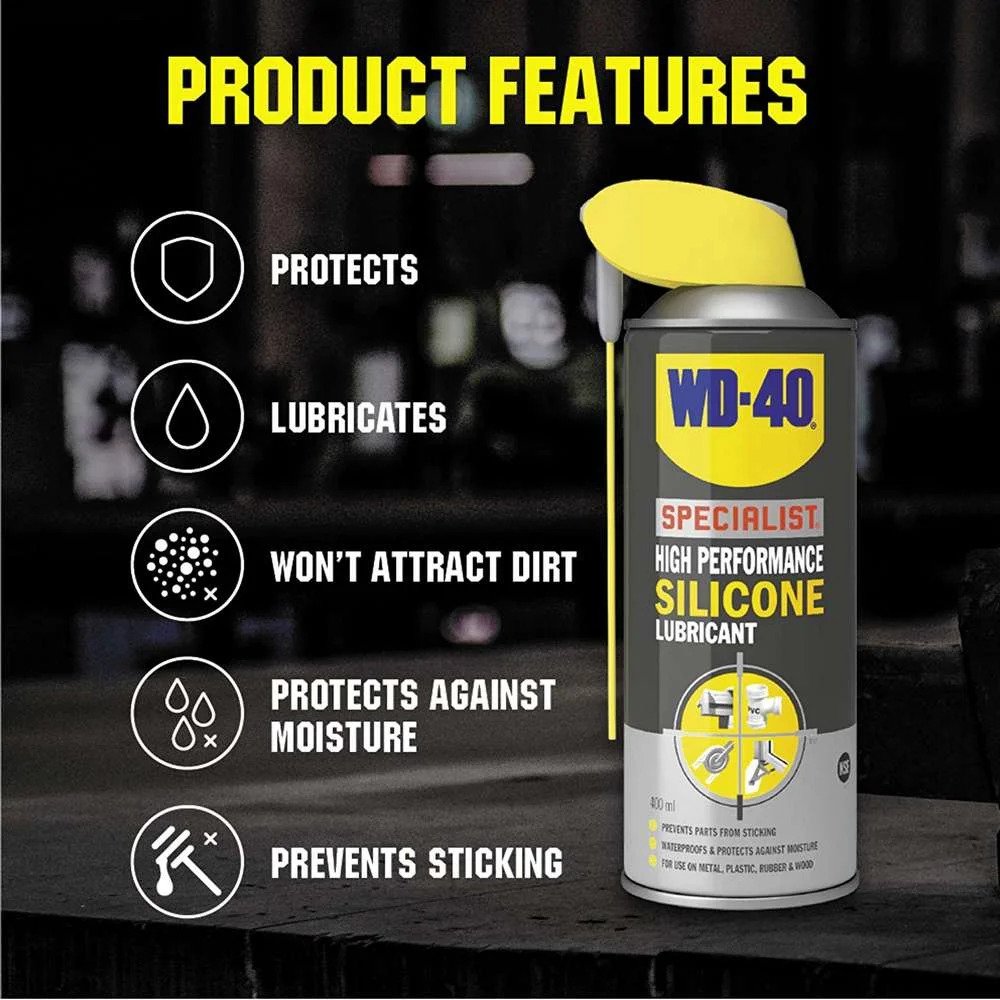 Lubrifiant silicone haute performance WD-40 Specialist, 400 ml - 780019WD -  Pro Detailing